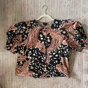 Who What Wear Patterned Top